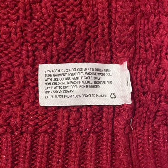 Mossimo Supply Co. Red Sweater | Size: M (Juniors) - Picture 4 of 4